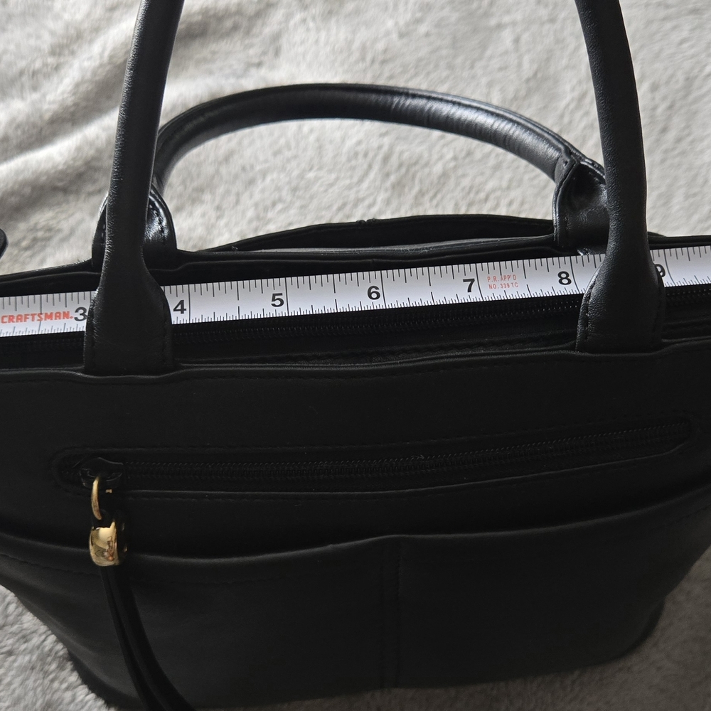 Etienne Aigner Black Leather Mini Tote Bag – Genuine Cowhide - Picture 14 of 16